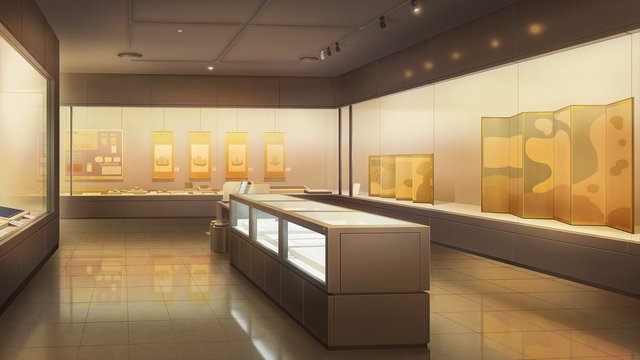Museum's arts and crafts exhibition room